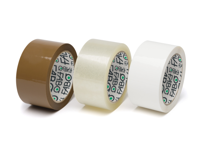 390PCR- Nastro adesivo hot melt con supporto in poliestere riciclato PCR 90%